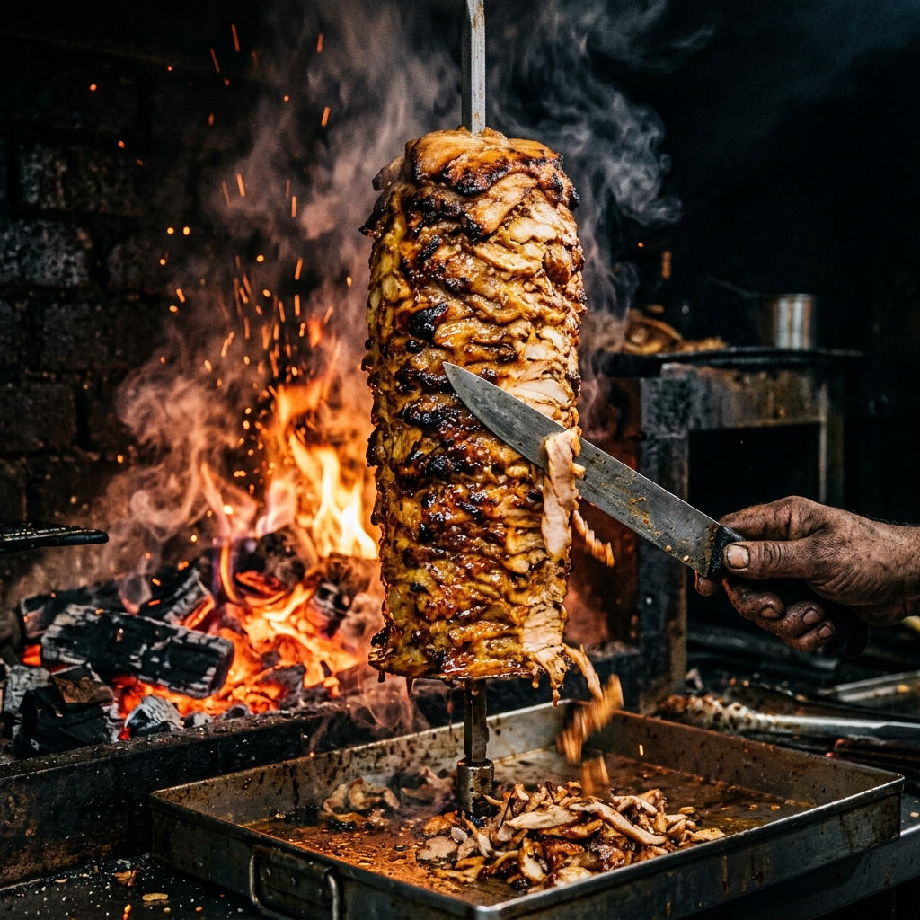 Döner frisch vom Spieß